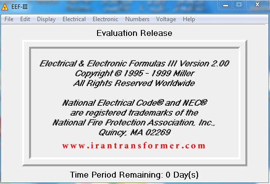 دانلود نرم افزار Electrical and electronic formulas v3.0 + کرک